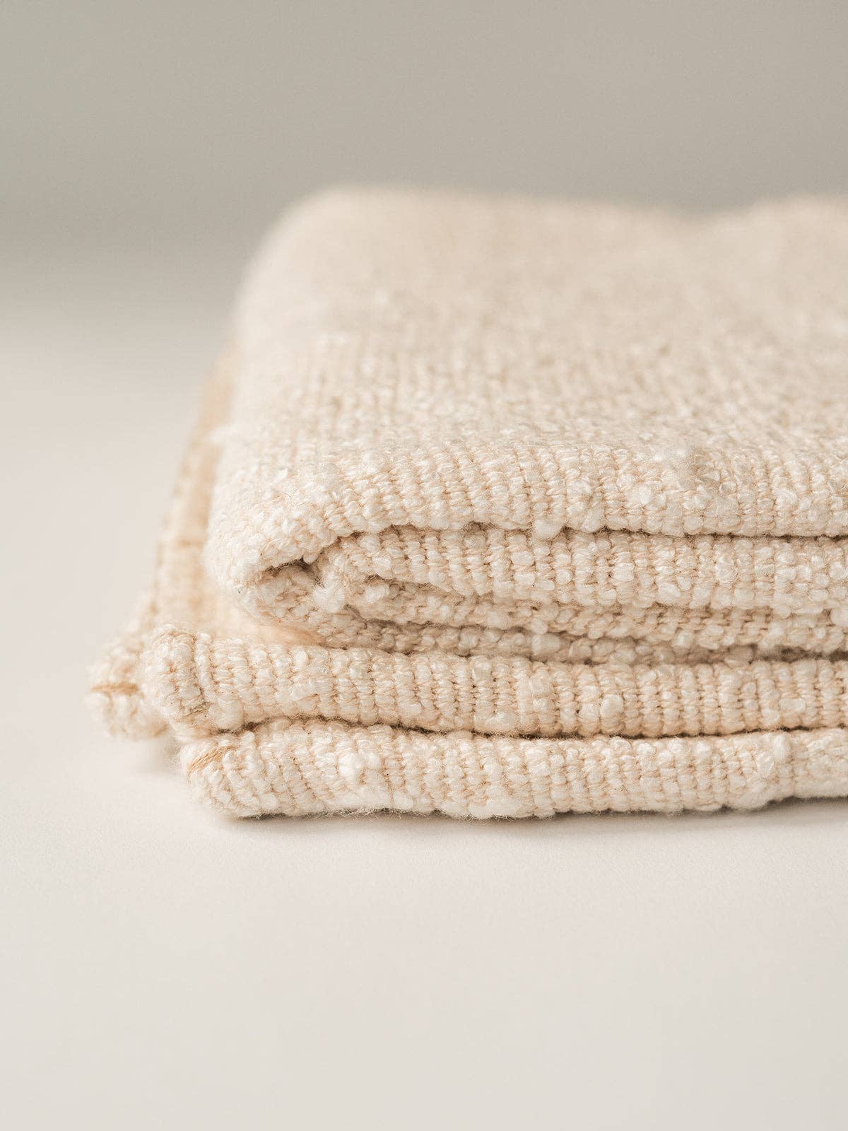 Co.House Designs - Millie Boucle Throw: IVORY - Goldenfinch Boutique