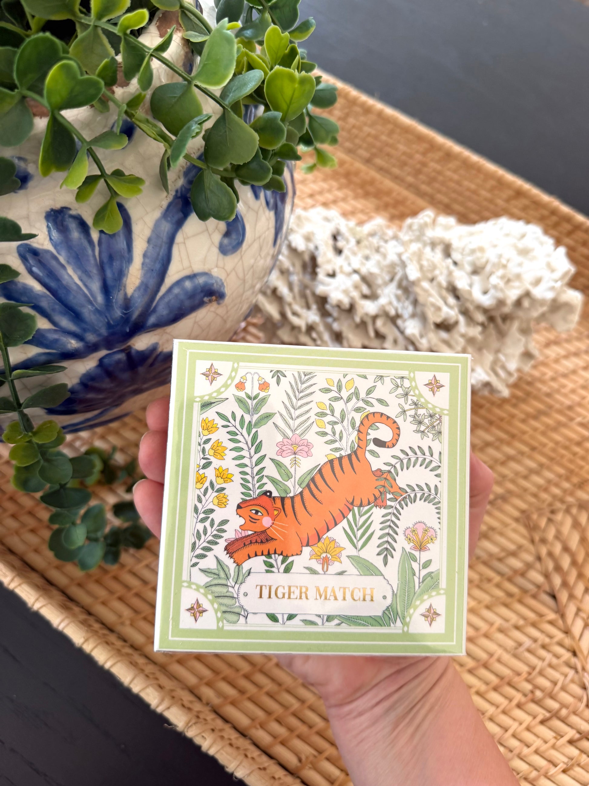 Green Tiger Safety Matches - Goldenfinch Boutique