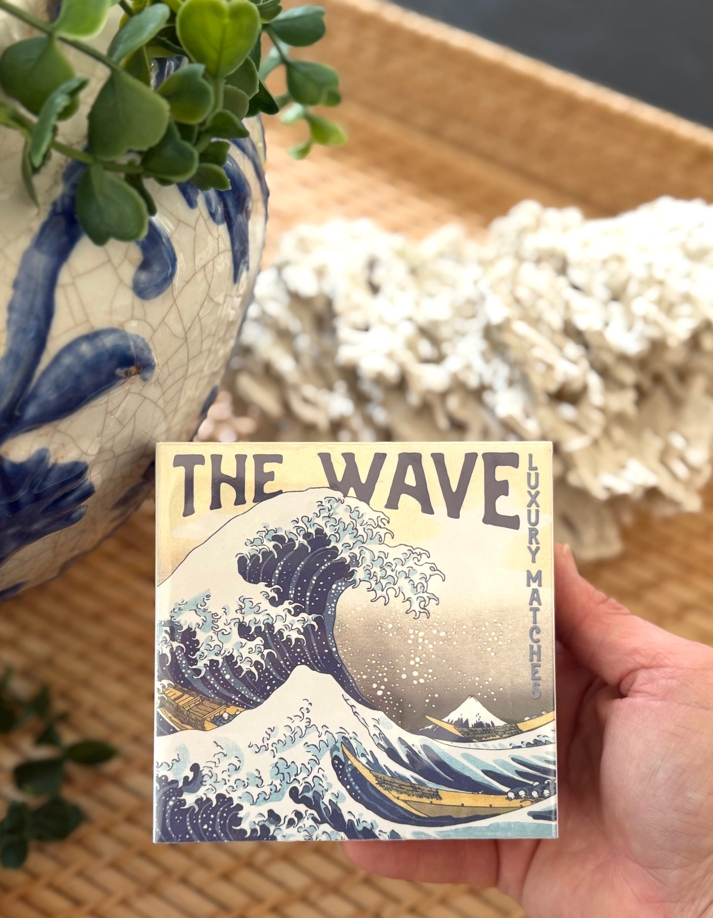 Hokusai Wave Safety Matches - Goldenfinch Boutique